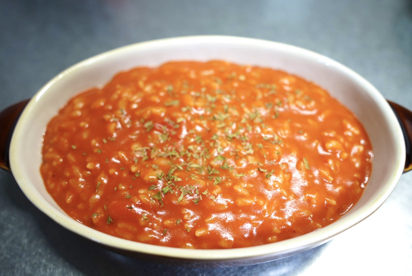 Tomato Risotto With Kiri Cream Cheese